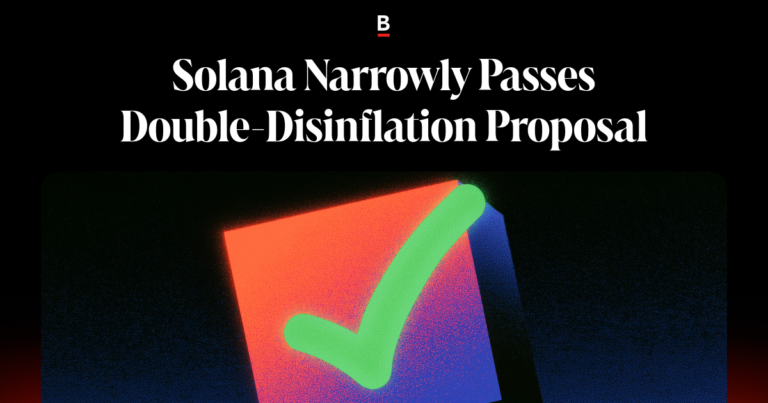 Solana narrowly adopts double disinflation proposal