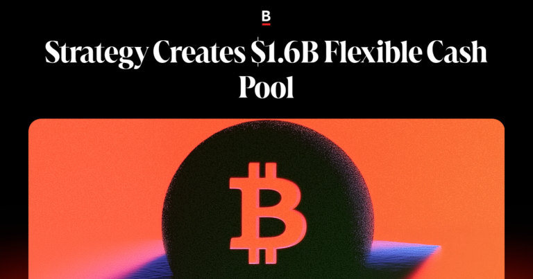 Strategy Creates Flexible Cash Pool of .6 Billion