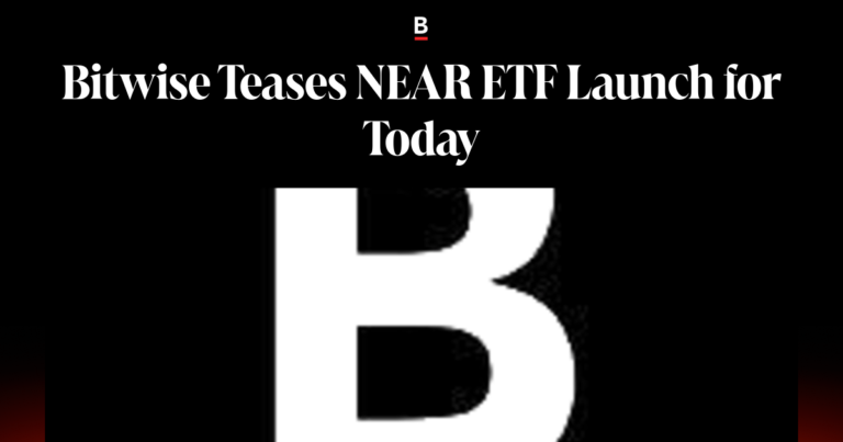 Bitwise Teases NEAR ETF Launch for Today