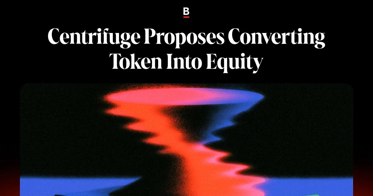 Centrifuge offers to convert the token into shares
