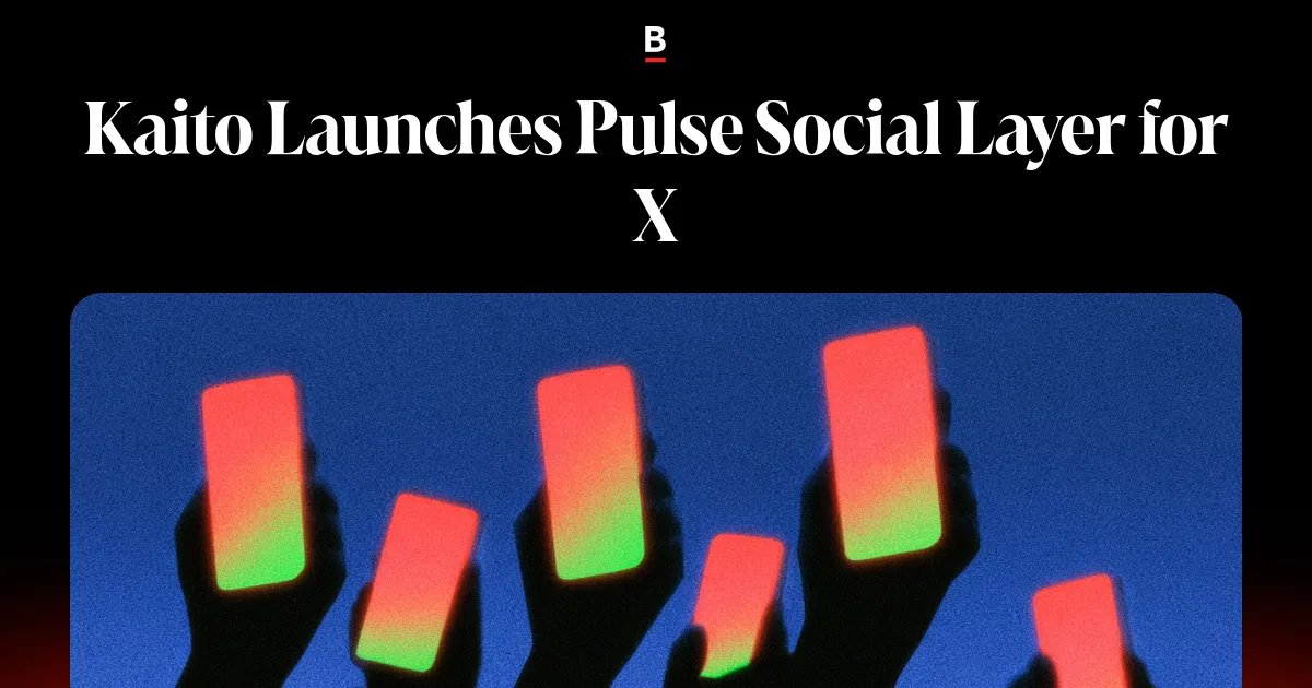 Kaito launches Pulse Social Layer for X