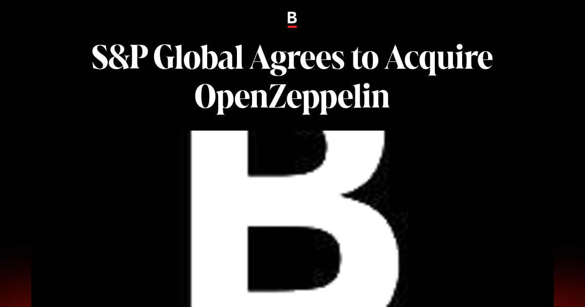 S&P Global agrees to acquire OpenZeppelin